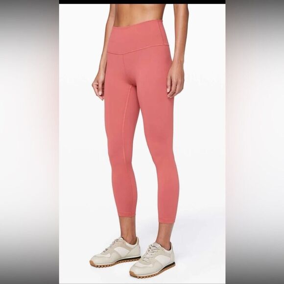 Lululemon Athletica Pants - Lululemon Wunder Under High-Rise 25" Full-On Luxtreme Coral- Sz 14,- Flawless